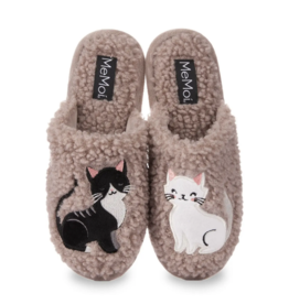 Me Moi Kittens Plush Slippers