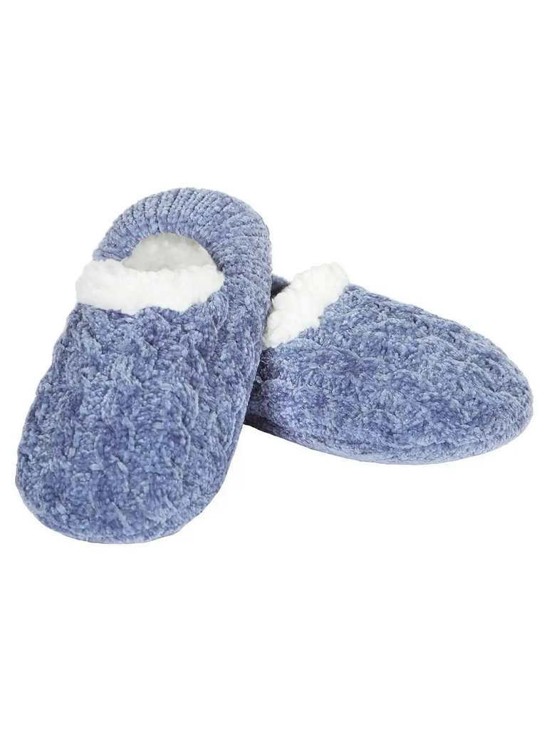 Me Moi Cable Knit Chenille Slipper