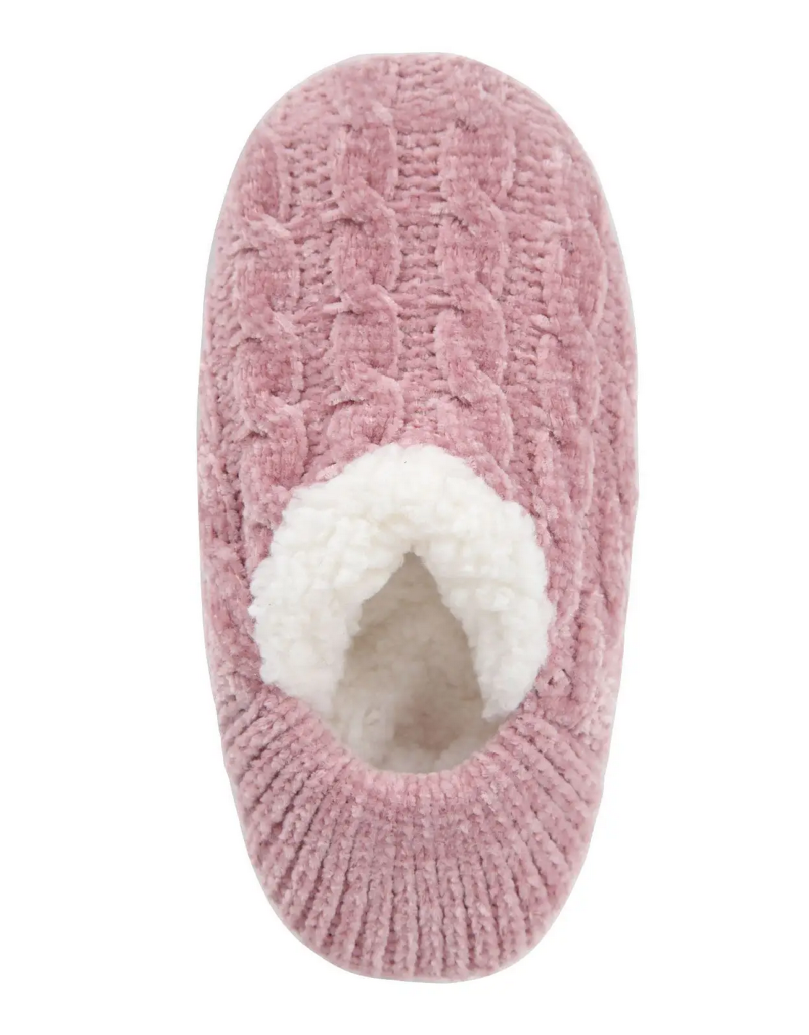 Me Moi Cable Knit Chenille Slipper