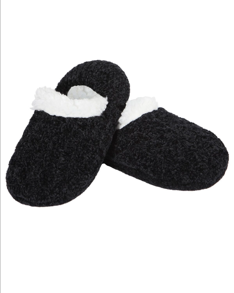 Me Moi Cable Knit Chenille Slipper