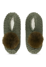 Me Moi Recycled Knit Sherpa Lined Slippers