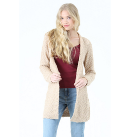 Angie Chunky Knit Cardigan in Rabbits Paw