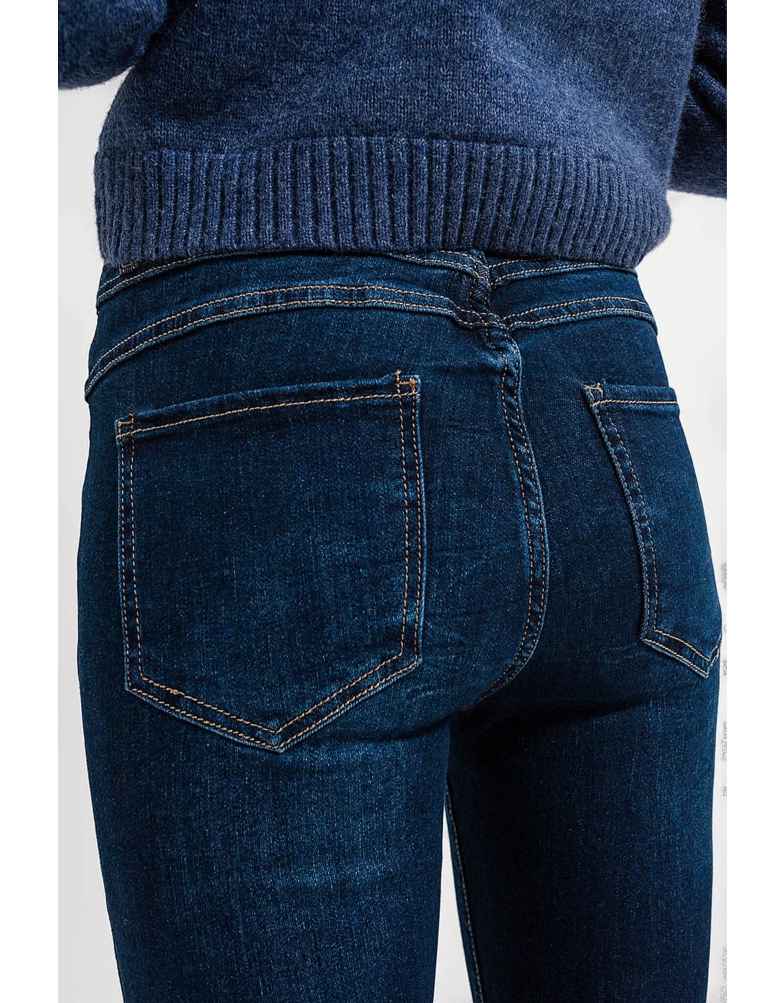 Q2 High Waist Skinny Dark Blue