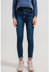 Q2 High Waist Skinny Dark Blue