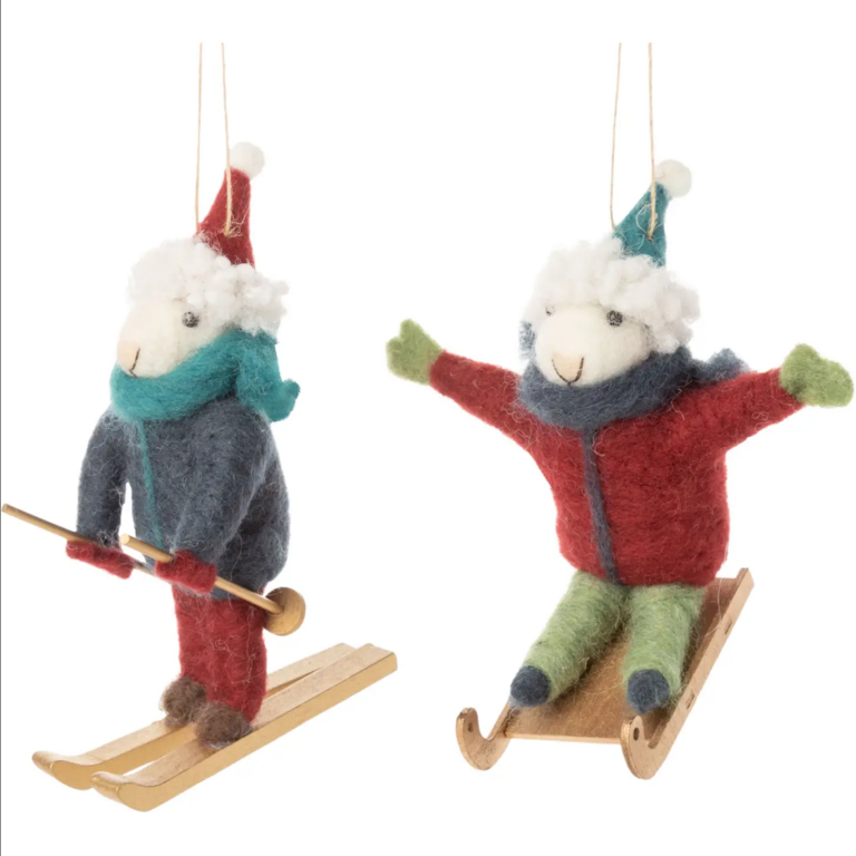 Silver Tree Home & Holiday Felted Sporty Mice