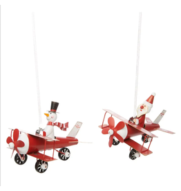 Silver Tree Home & Holiday Airplane Christmas Ornament