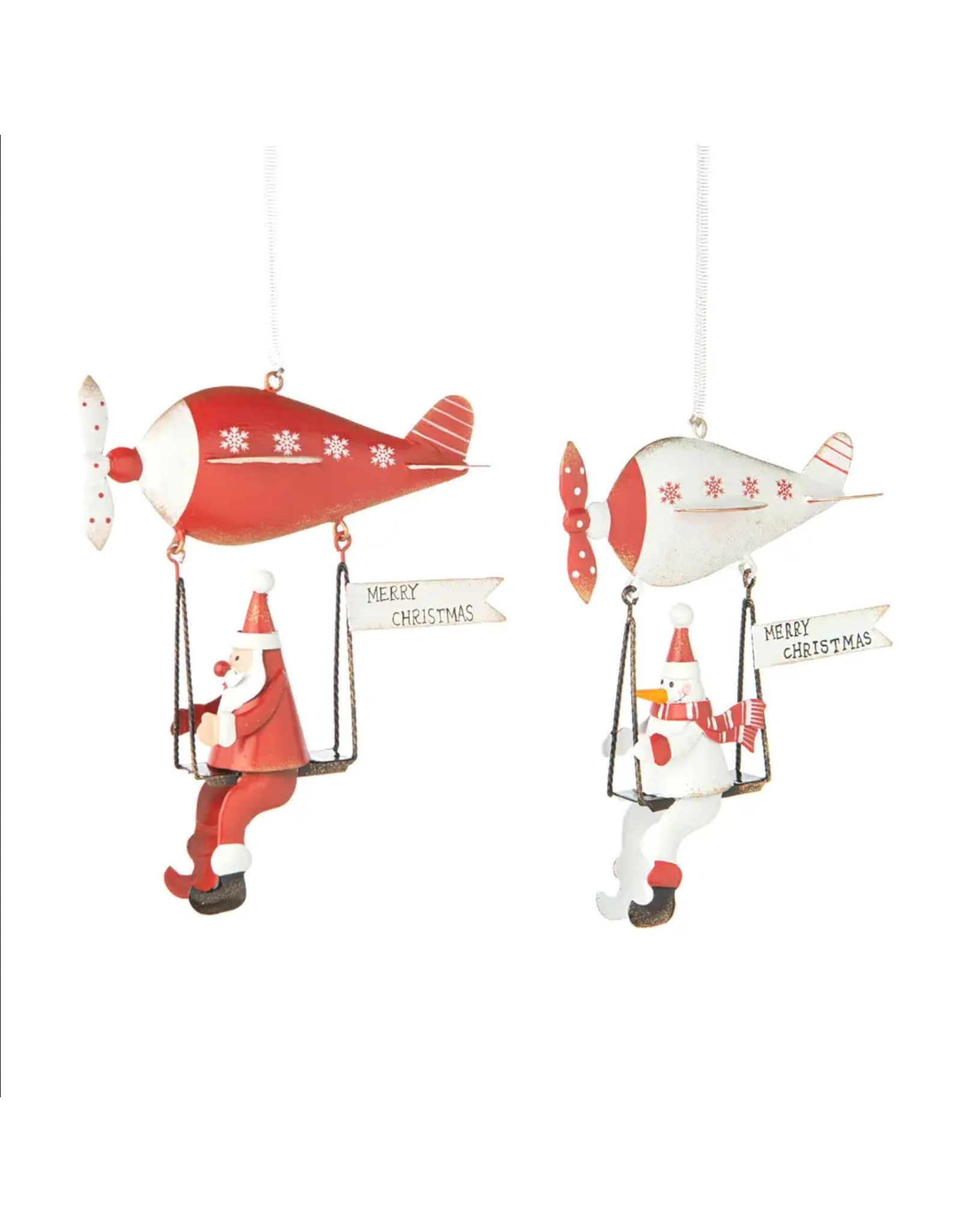 Silver Tree Home & Holiday Flying Machines Ornament