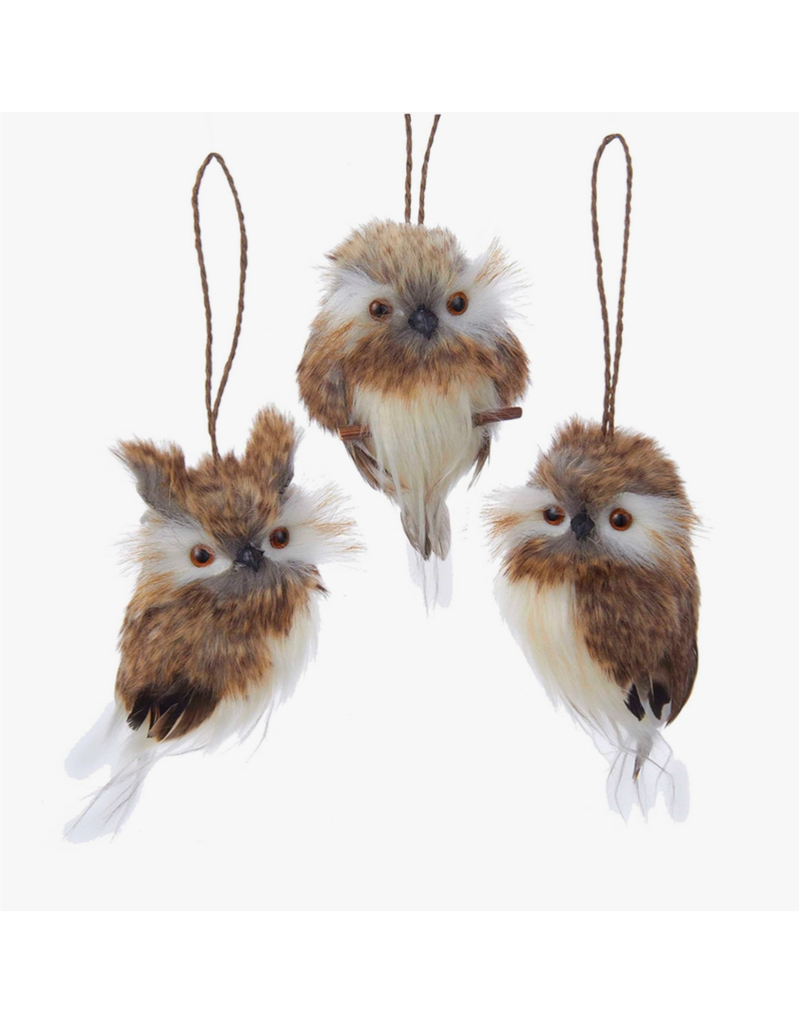 Kurt Adler Brown Hanging Owl Ornament