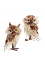 Kurt Adler Medium Brown & White Owl Ornament