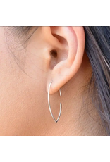 Nina Designs Sterling Silver Ear Wire - Petal Earrings