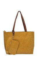 Blue Suede Tote Bag with Additional Shoulder Bag