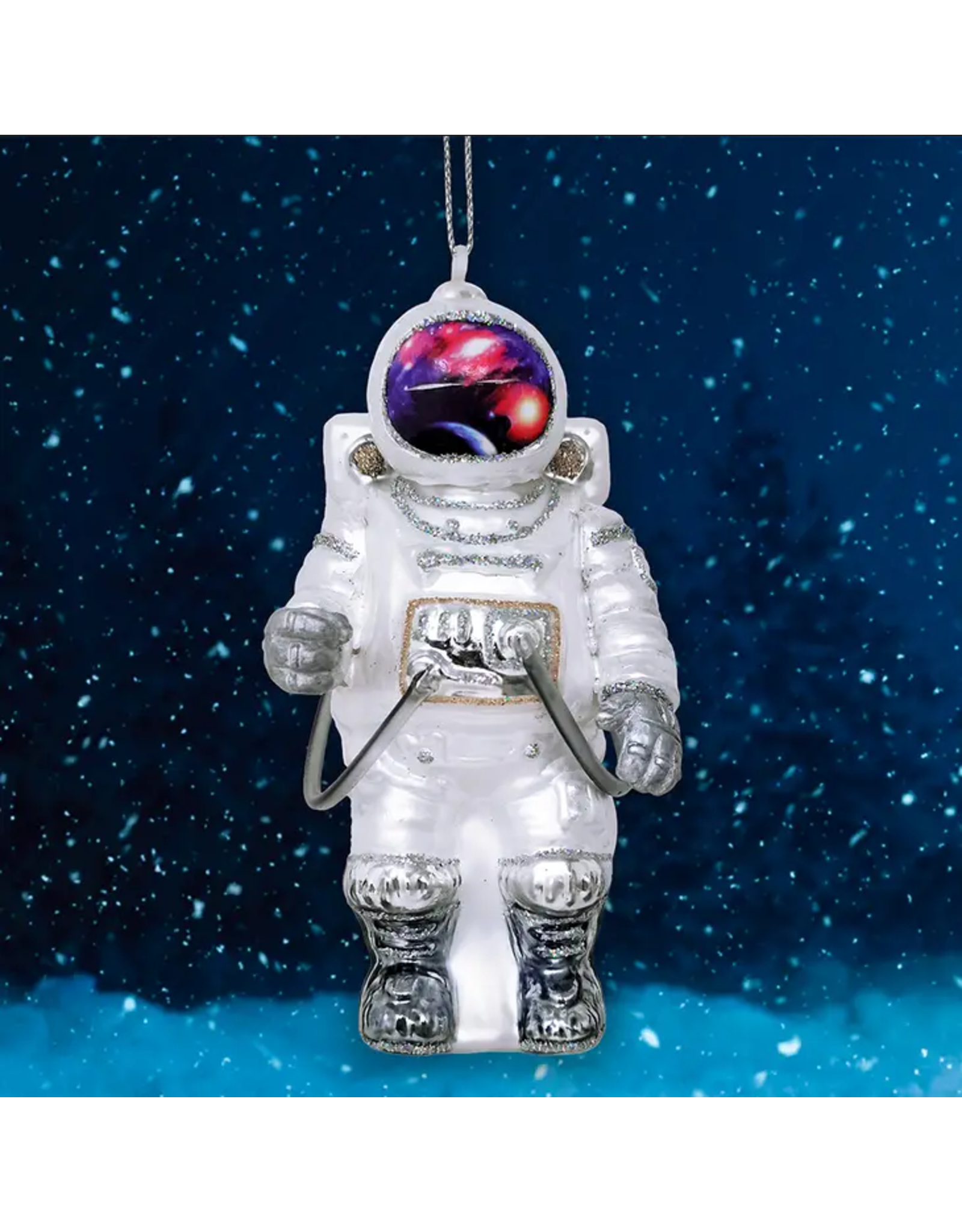 Ornamentally You Astronaut Glass Christmas Ornament