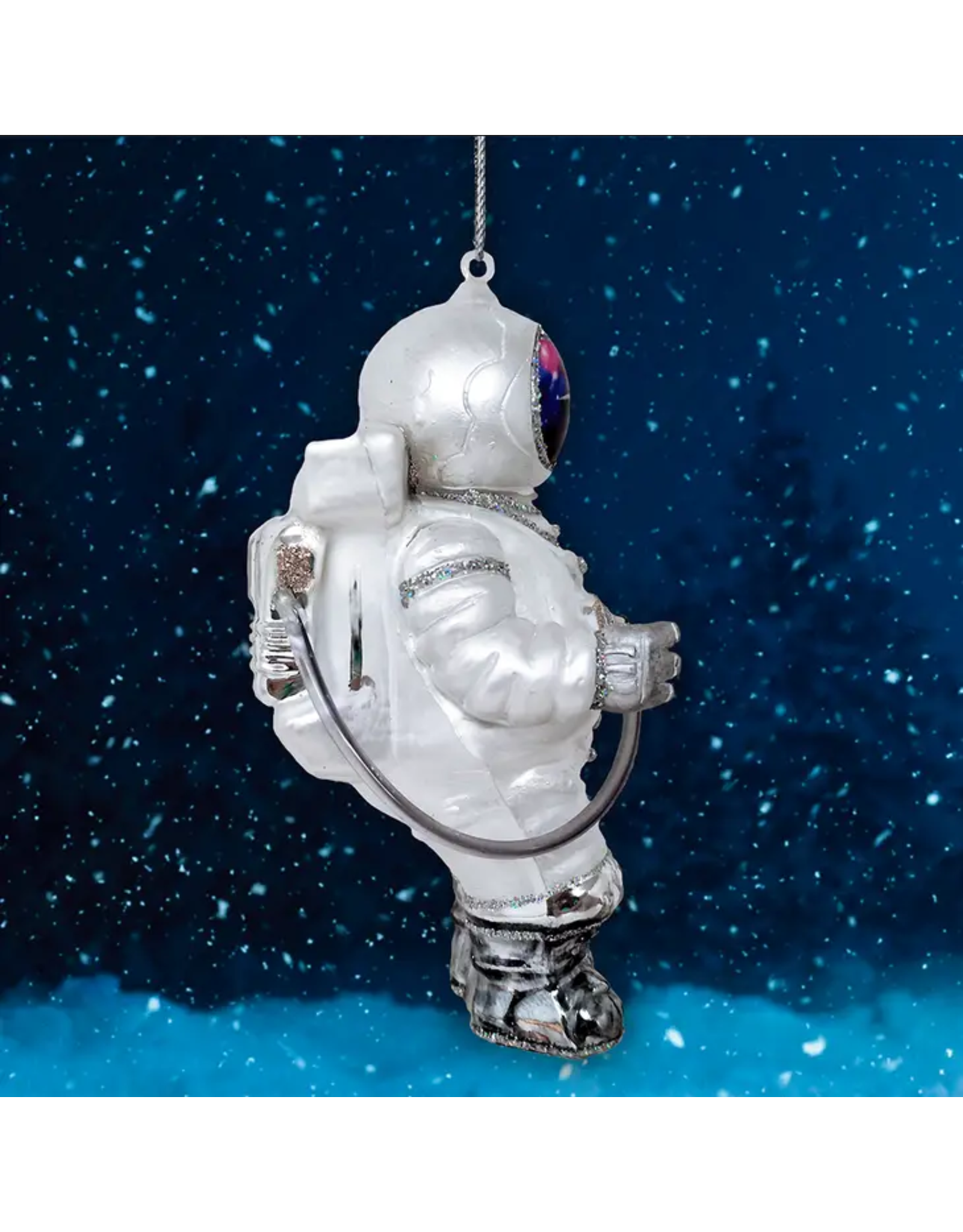 Ornamentally You Astronaut Glass Christmas Ornament