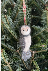 Deer Harbour Design Hand-Stitched Owl Ornament