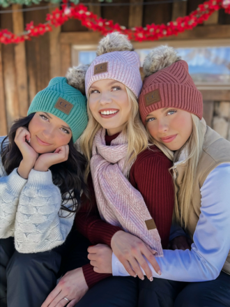 CC CC Knit Pom Pom Beanie