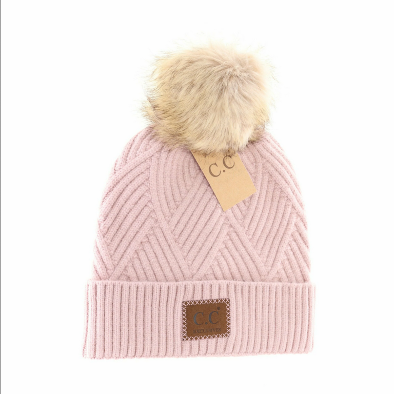 CC CC Knit Pom Pom Beanie