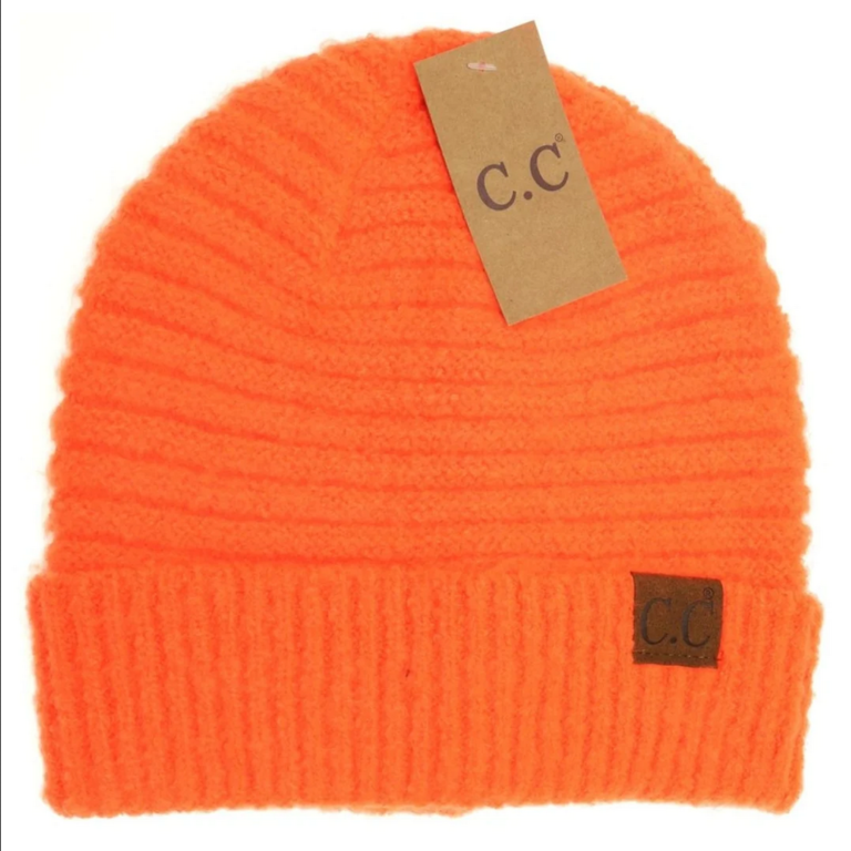 CC Boucle Knit Beanie Hat