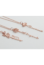 Joy Personalized Custom Birth Flower Name Necklace