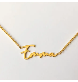 Joy Personalized Custom Handwriting Name Necklace