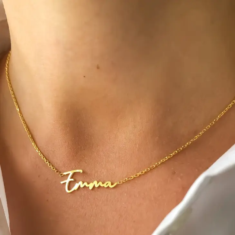 Personalized Custom Handwriting Name Necklace