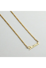 Joy Personalized Figaro Chain Name Necklace