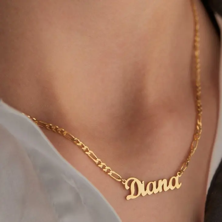 Personalized Figaro Chain Name Necklace