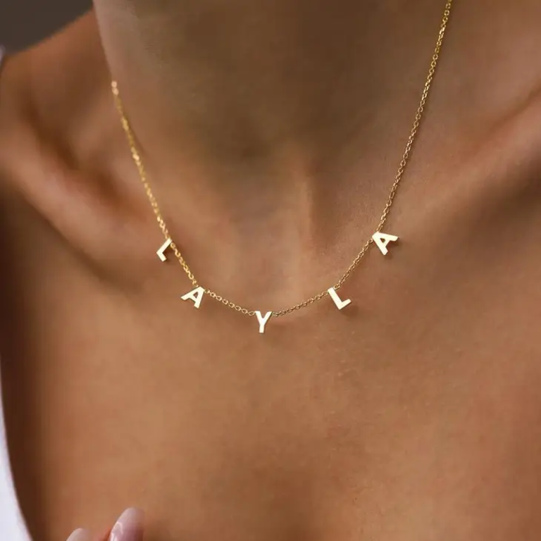 Personalized Custom Initial Name Necklace