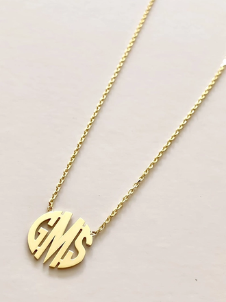 Personalized Custom Monogram Necklace Personalized Custom Monogram Necklace