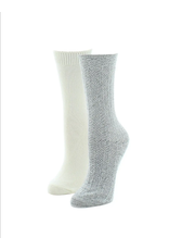 Me Moi Speckled Fuzzy Boot Socks 2-Pack