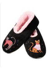 Me Moi Sweater Cats Sherpa Lined Slipper