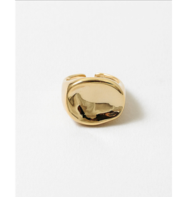 Blue Suede Jewels Chunky Gold Cocktail Ring