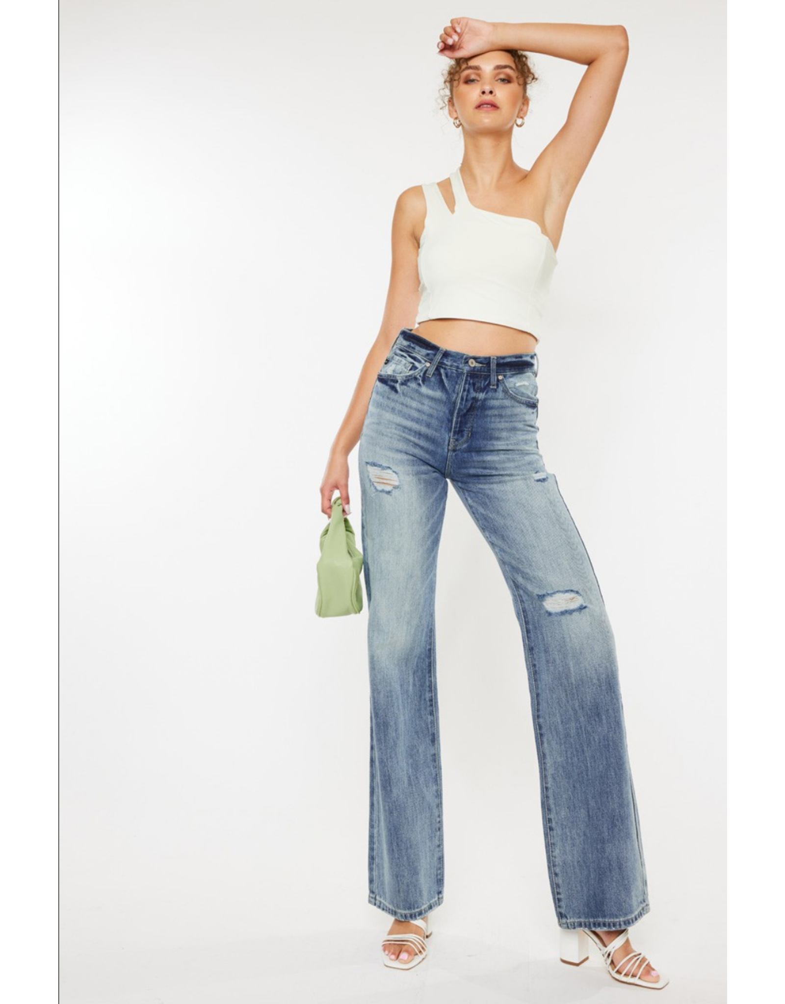 Kancan 90's Ultra High Rise Flare Jeans