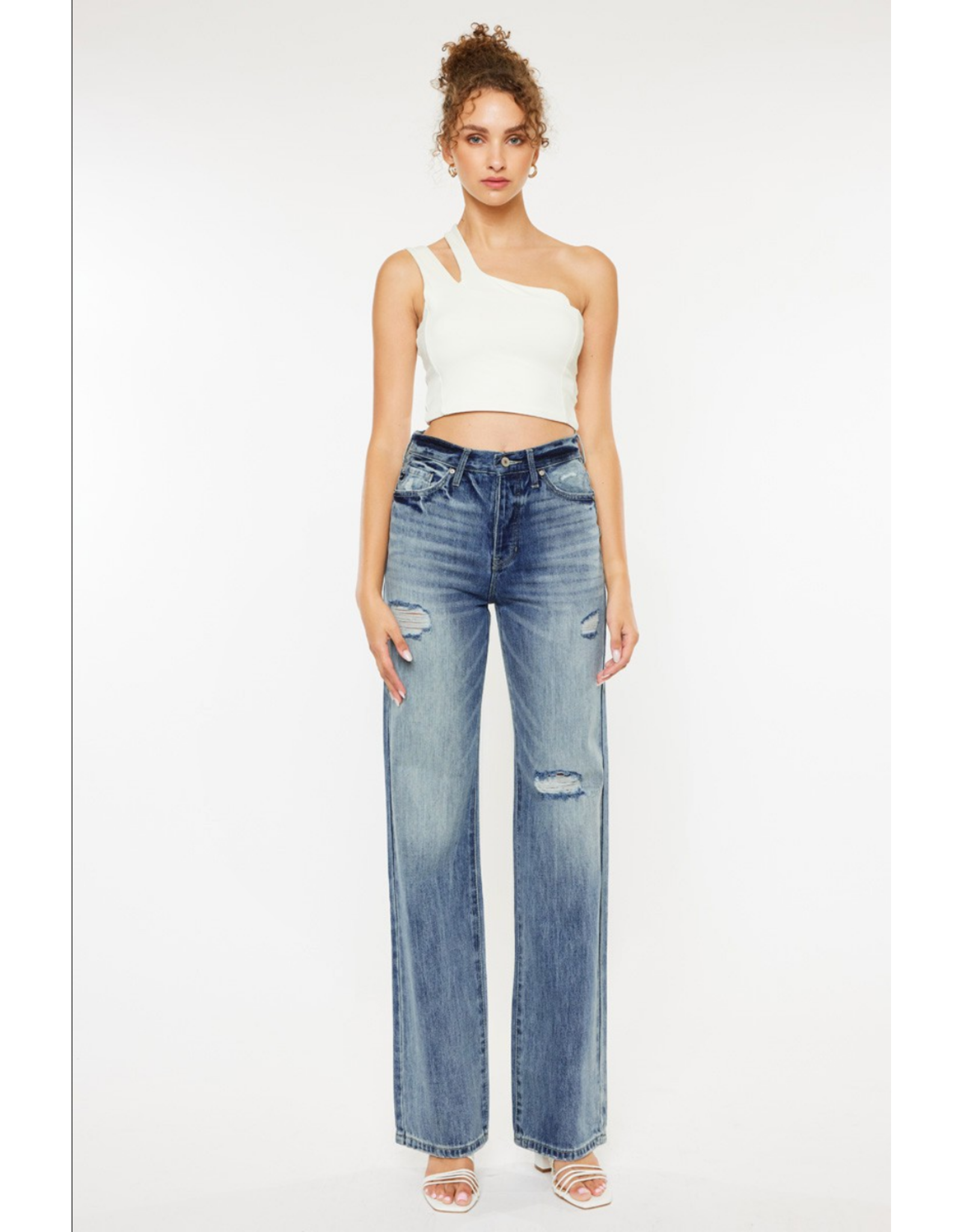 Kancan 90's Ultra High Rise Flare Jeans