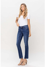 Flying Monkey Mid Rise Slim Straight Ankle Jeans