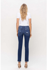 Flying Monkey Mid Rise Slim Straight Ankle Jeans