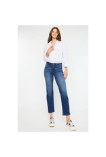 Kancan Mid Rise Slim Straight Cropped Jeans