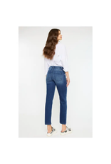 Kancan Mid Rise Slim Straight Cropped Jeans