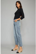 Kancan High Rise Slim Wide Leg in Light Wash