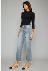 Kancan High Rise Slim Wide Leg in Light Wash