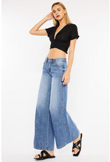 Kancan Mid Rise Super Wide Leg Jeans