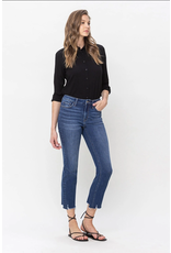 Flying Monkey High Rise Crop Slim Straight Jeans