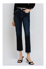 Flying Monkey High Rise Cropped Straight Jeans