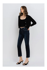 Flying Monkey High Rise Cropped Straight Jeans