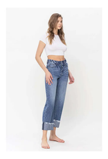 Vervet by Flying Monkey High Rise Rigid Dad Jeans with Edge Grinding