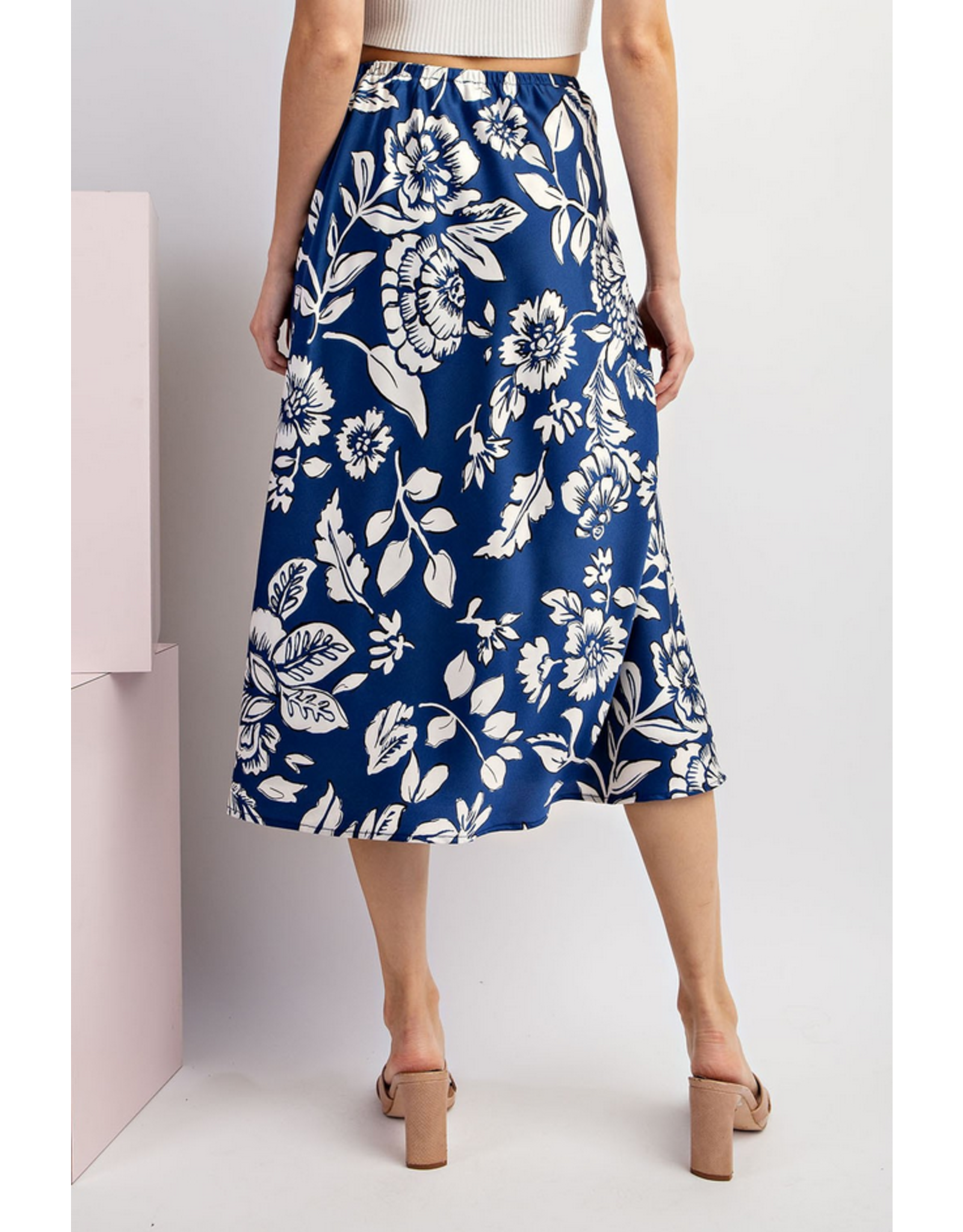 eesome Floral Midi Skirt