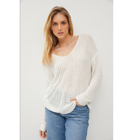 Be Cool V Neck Lightweight Sweater