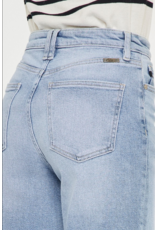 Kancan High Rise 90's Criss Cross Straight Jeans