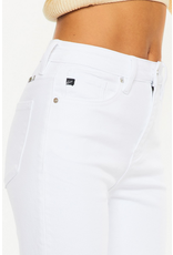 Kancan High Rise Slim Straight White Jeans