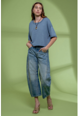 Blu Pepper Oversized Loose Fit Knit Crop Top