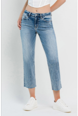 Vervet by Flying Monkey High Rise Straight Cropped Jeans